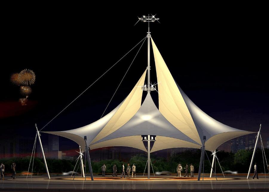 不同类型膜结构景观的特点